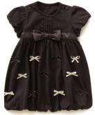 Vestido Preto, de 0 meses á 2 anos