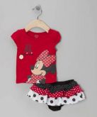 Blusa e calcinha de babado, de 0 á 2 anos