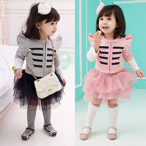 Vestido frufru, de 2 á 6 anos