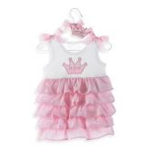 Vestido princesa, 4 meses a 2 anos