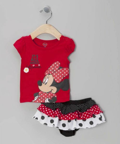 Blusa e calcinha de babado, de 0 á 2 anos