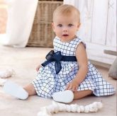 Vestido listrado , de 4 meses a 2 anos
