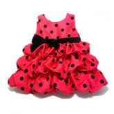 Vestido de bolinha, de 1 á 8 anos